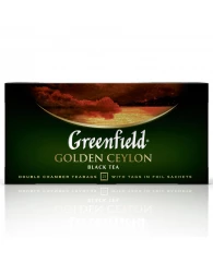 Чай Greenfield "Golden Ceylon", черный, 25 фольг. пакетиков по 2г