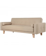 Диван ХД Finsoffa SELVIK Relax 3,раскл.2подушки,тк.рог UNO Beige бежевый