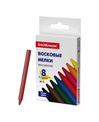 Восковые мелки ErichKrause® Basic, 8 цветов