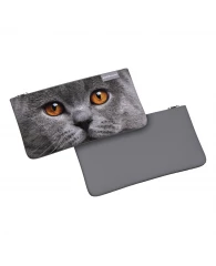 Пенал конверт ErichKrause® Light 220x120мм Grey Cat