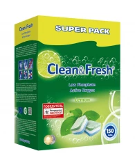 Таблетки для ПММ Clean@amp,Fresh Allin1 (Super pack) 150шт/уп