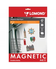 Бумага А4 с магнитным слоем Lomond Magnetic, 620г/м2 (2л) для струйной печати, матовая односторонняя