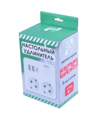 Удлинитель Power Cube, 2р с/з вык.,3USB, 3500 Вт, 16А, 1.9 м, 3x1