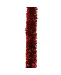 Мишура Норка на проволоке цветная 50 мм красная № 25