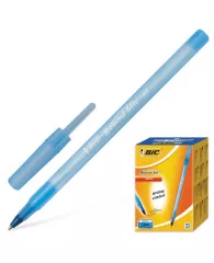 Ручка шариковая BIC "Round Stic", СИНЯЯ, корпус голубой, узел 1 мм, линия письма 0,32 мм, 921403