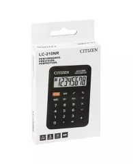 Калькулятор карманный Citizen LC-210N, 8 разр., питание от батарейки, 62*98*11мм, черный
