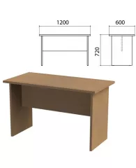 Стол приставной "Этюд", 1200х600х720 мм, орех, 400049-190