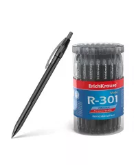 Ручка шариковая ErichKrause® R-301 Original Matic автомат черная, 0,7мм