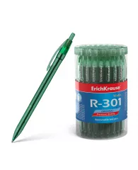 Ручка шариковая ErichKrause® R-301 Original Matic автомат зеленая, 0,7мм
